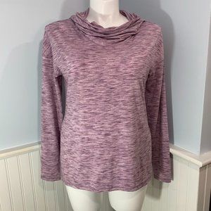 Gaiam | Purple Funnel Neck Active Wear